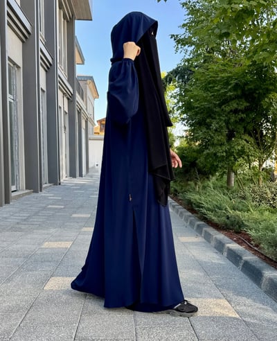 Elif Geniş Pantolonlu Abaya Takımı