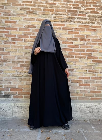 Elif Geniş Pantolonlu Abaya Takımı