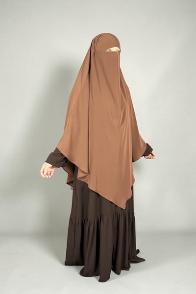 Büyük Boy Tek Katlı Üçgen Khimar Sufle