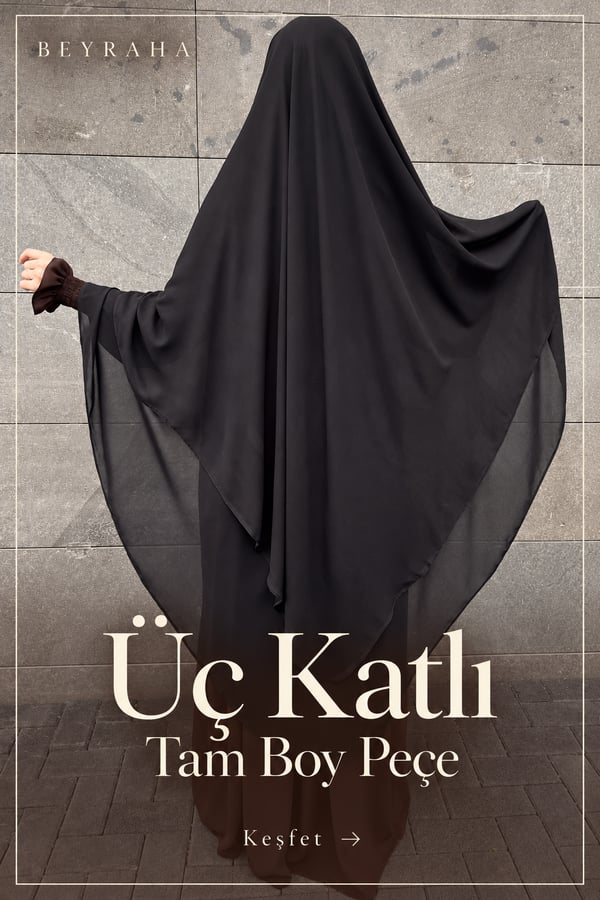 Üç Katlı Tam Boy Peçe