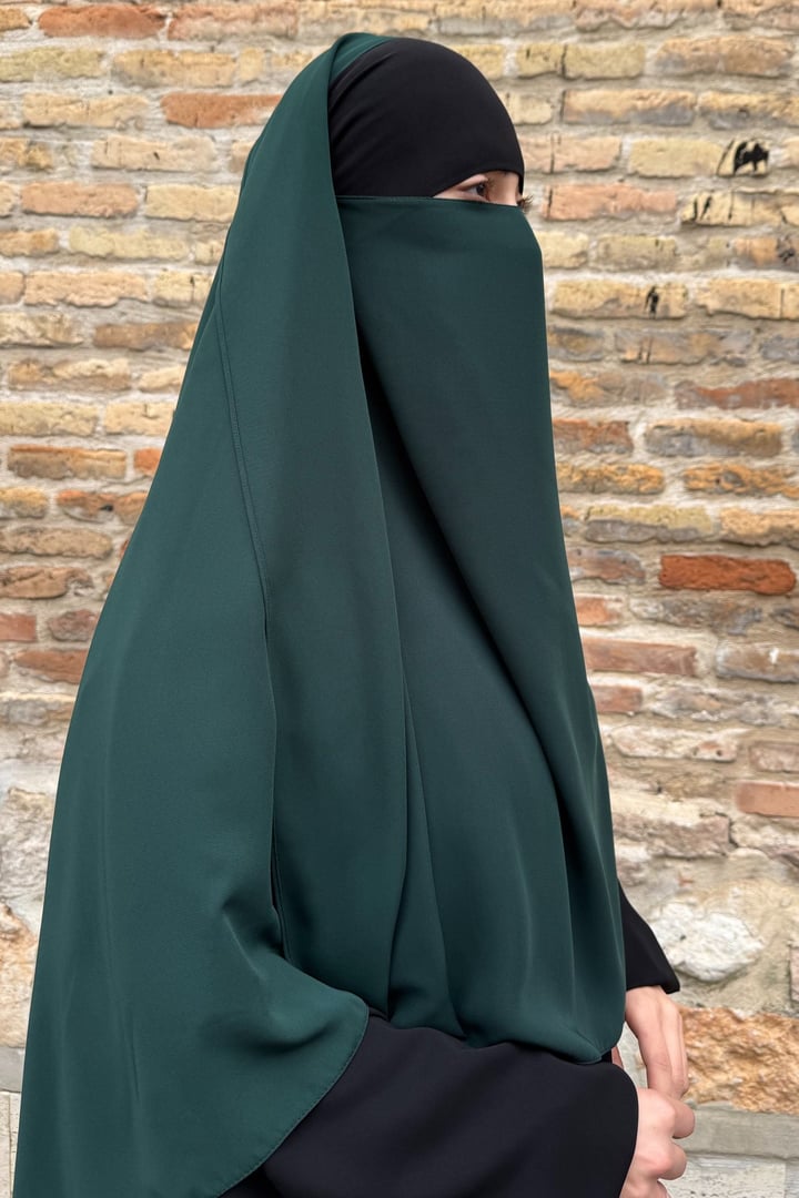 Büyük Boy Gölgeli̇ Meryem Sufle - Koyu Yeşil