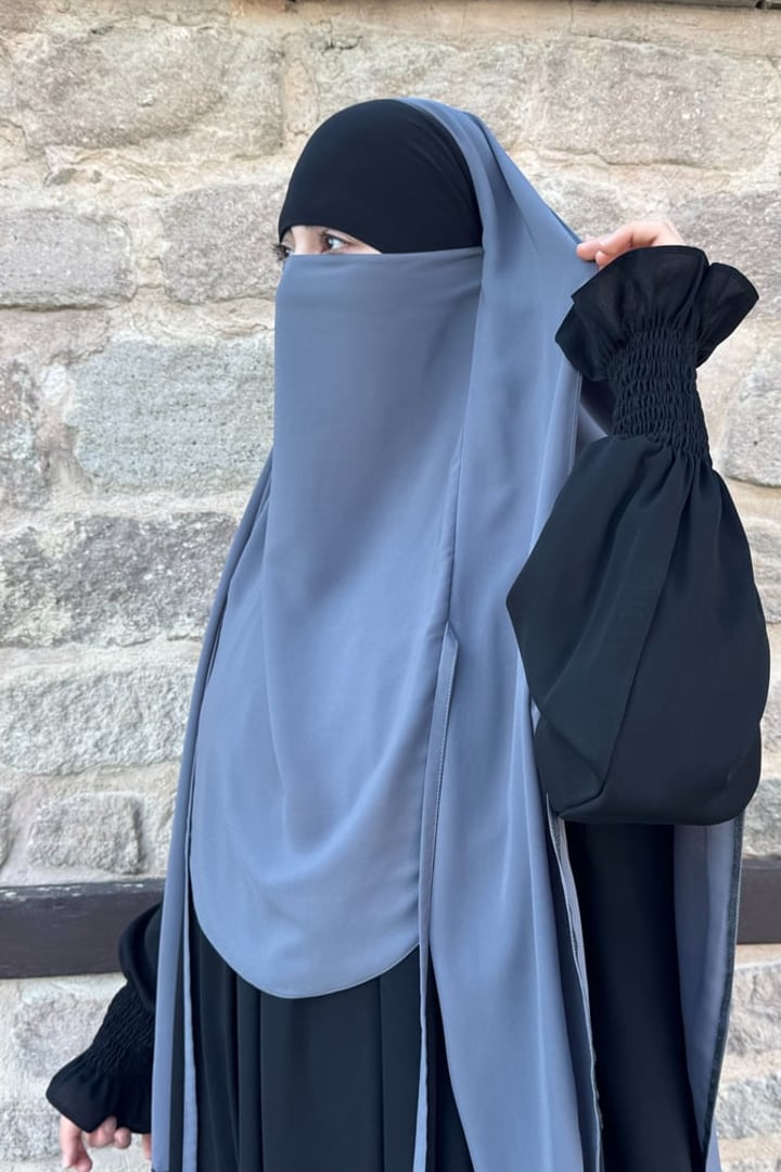 Mira Bağlamalı Gölgeli Sufle - Gri