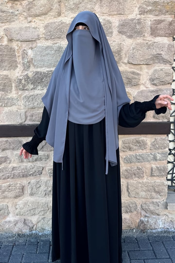 Mira Bağlamalı Gölgeli Sufle - Gri