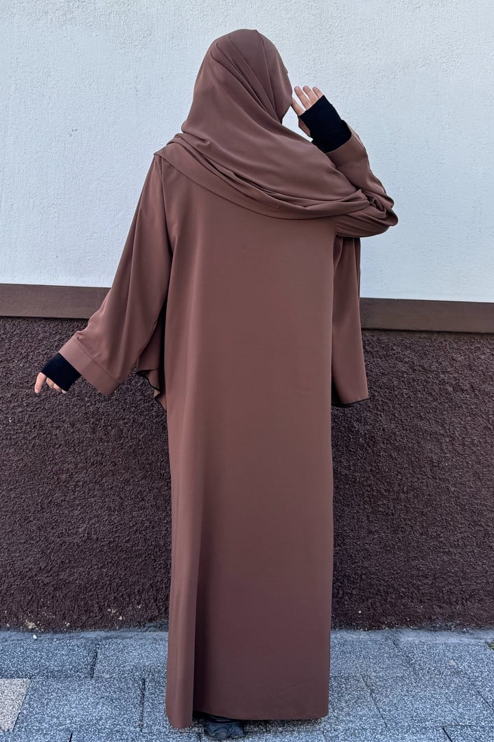 Tek Parça Asel Abaya - Taba