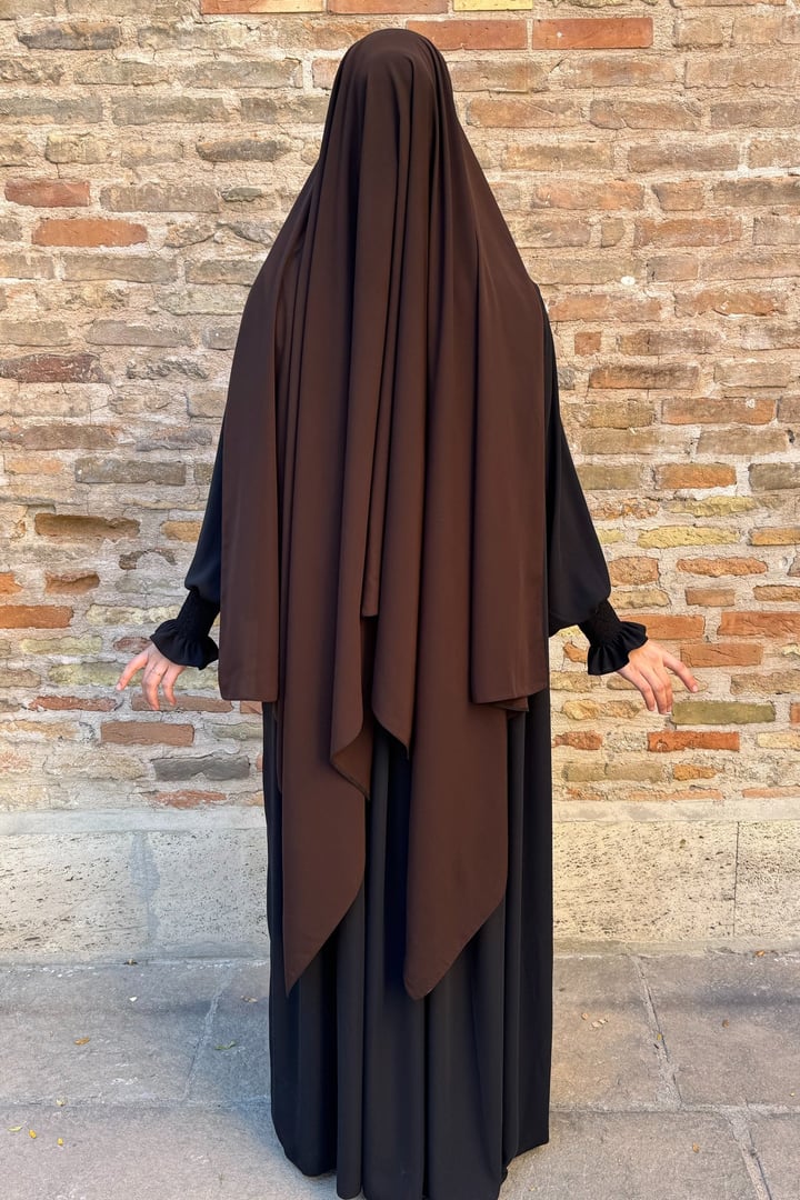 Pratik Gölgeli Şal - Acı kahve