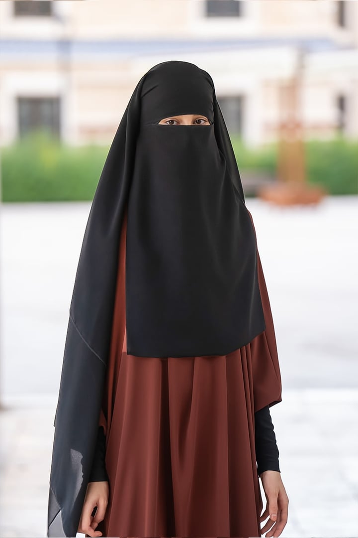 Üç Katlı Kelebek Model Arabia Peçe