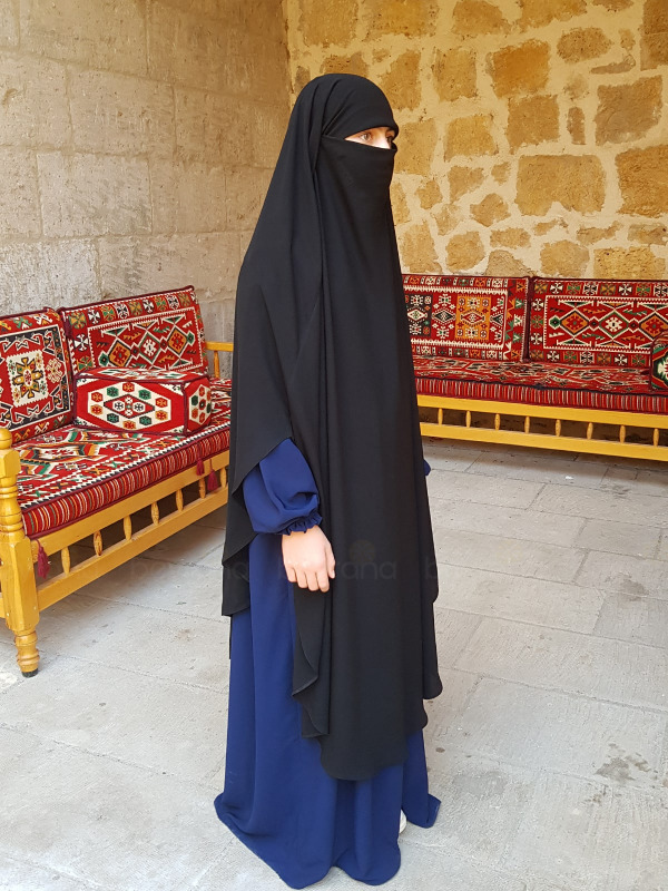 Büyük Boy Kolsuz Meryem Suflesi - Siyah