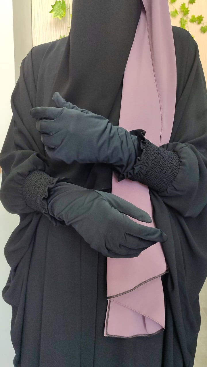 Yarasakol Soft Krep Ferace - Siyah