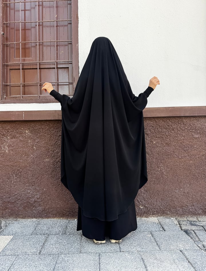 Afgan Çarşaf Takımı - Özel Dikim - Siyah