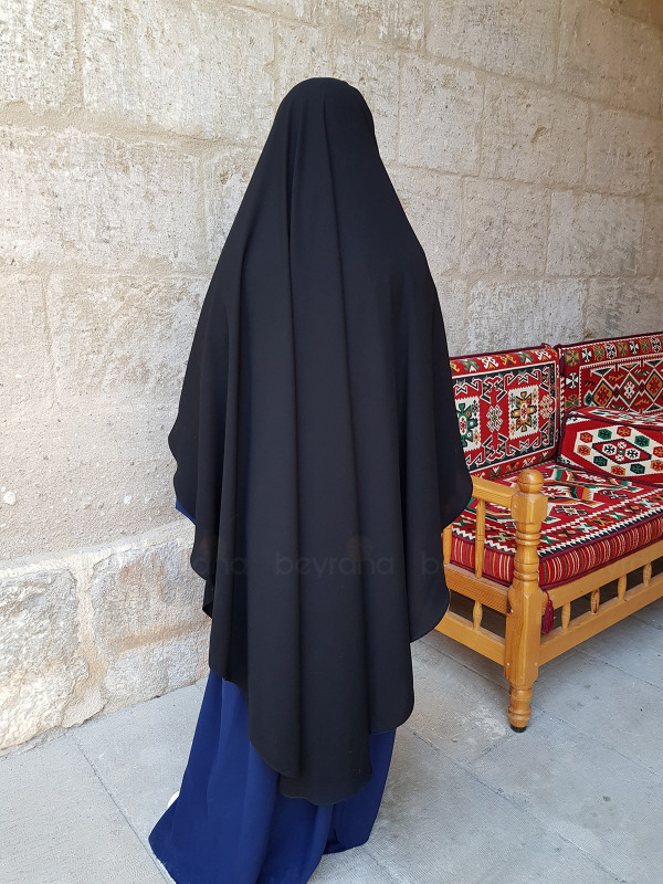 Büyük Boy Kolsuz Meryem Suflesi - Siyah