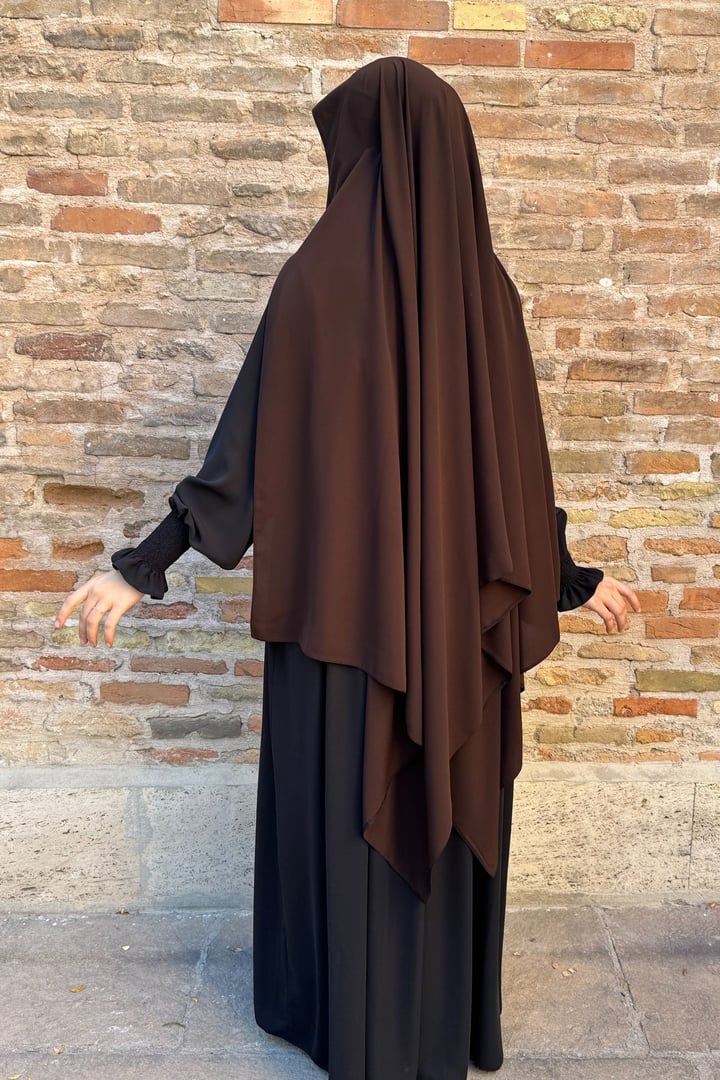 Pratik Gölgeli Şal - Acı kahve