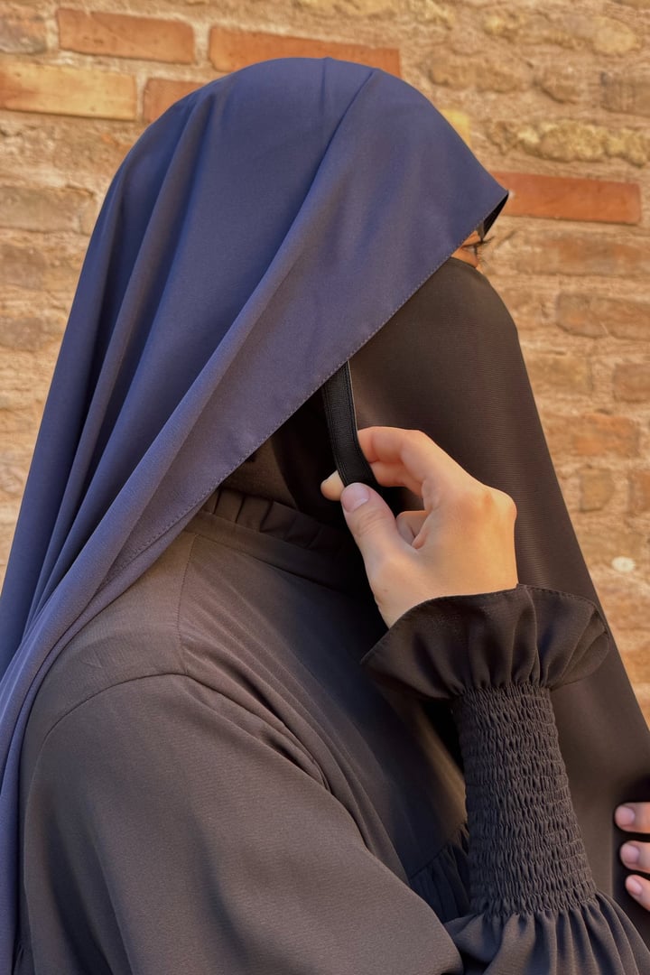 Pratik Gölgeli Şal - Lacivert