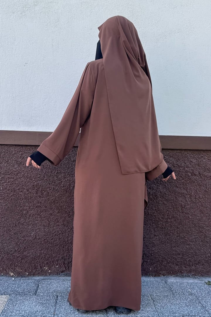 Tek Parça Asel Abaya - Taba