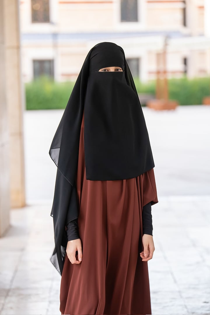 Üç Katlı Kelebek Model Arabia Peçe