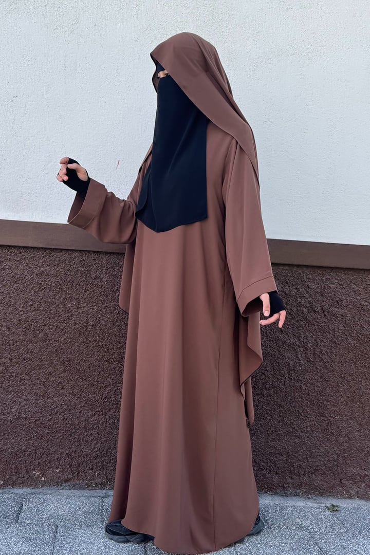 Tek Parça Asel Abaya - Taba