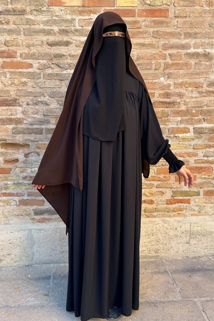 Pratik Gölgeli Şal - Acı kahve