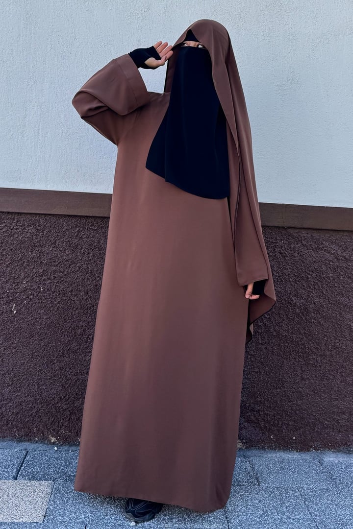 Tek Parça Asel Abaya - Taba