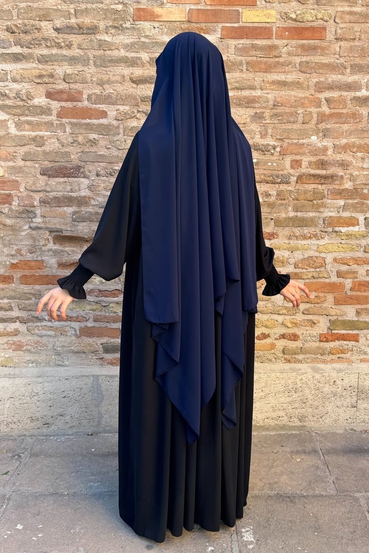 Pratik Gölgeli Şal - Lacivert